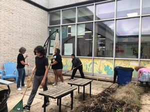 courtyard cleanup1